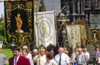 Pardon procession in Brittany France